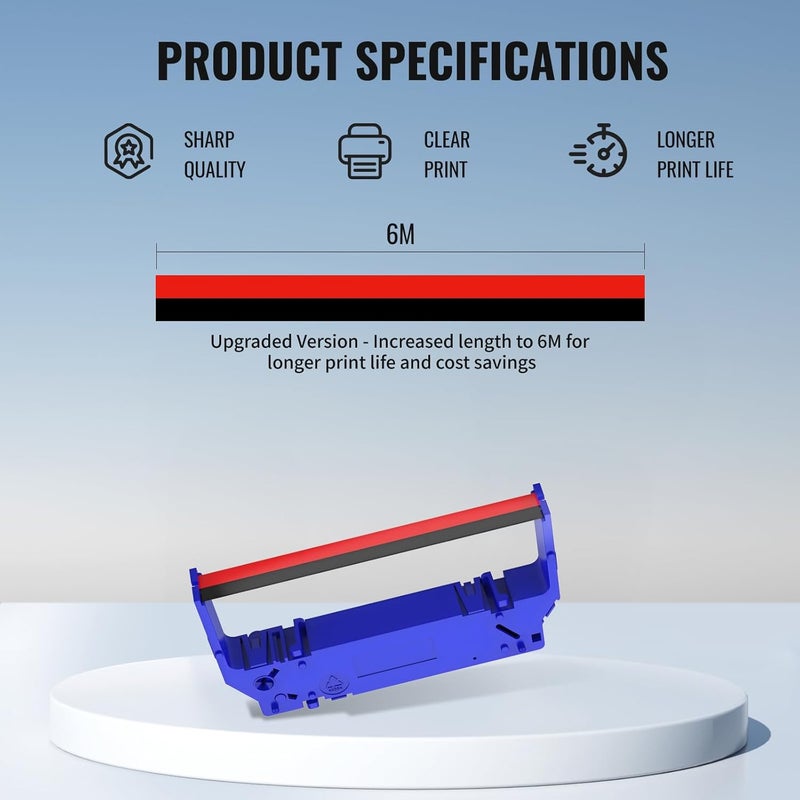 IUX SP700 Printer Ribbon Compatible for Star SP700 RC700 Ribbon Cartridge SP712 SP712BR SP-742 SP742R SP740 SP747, SP-700 Ink Ribbons, Pack of 24 - Image 2